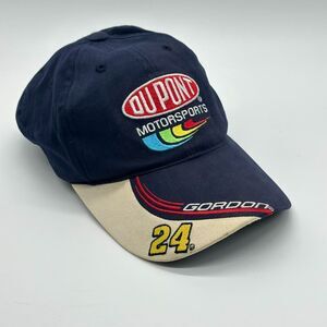 Vintage DuPont Hat Nascar 24 Jeff Gordon Winners Circle Blue Cream Baseball Cap